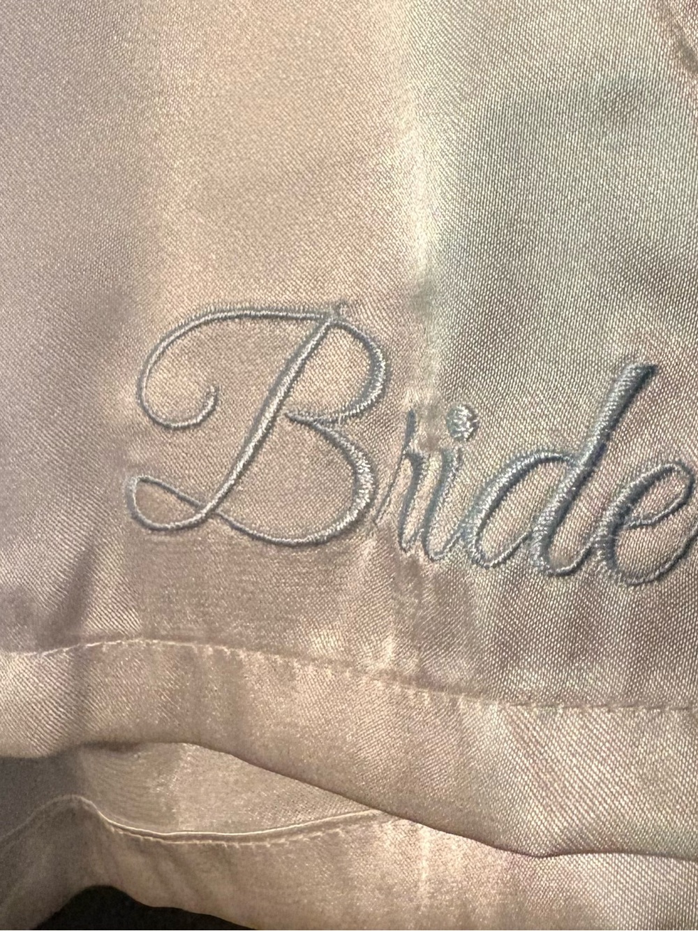 In Bloom by Jonquil White Satin "Bride" Pajama Shorts 💍